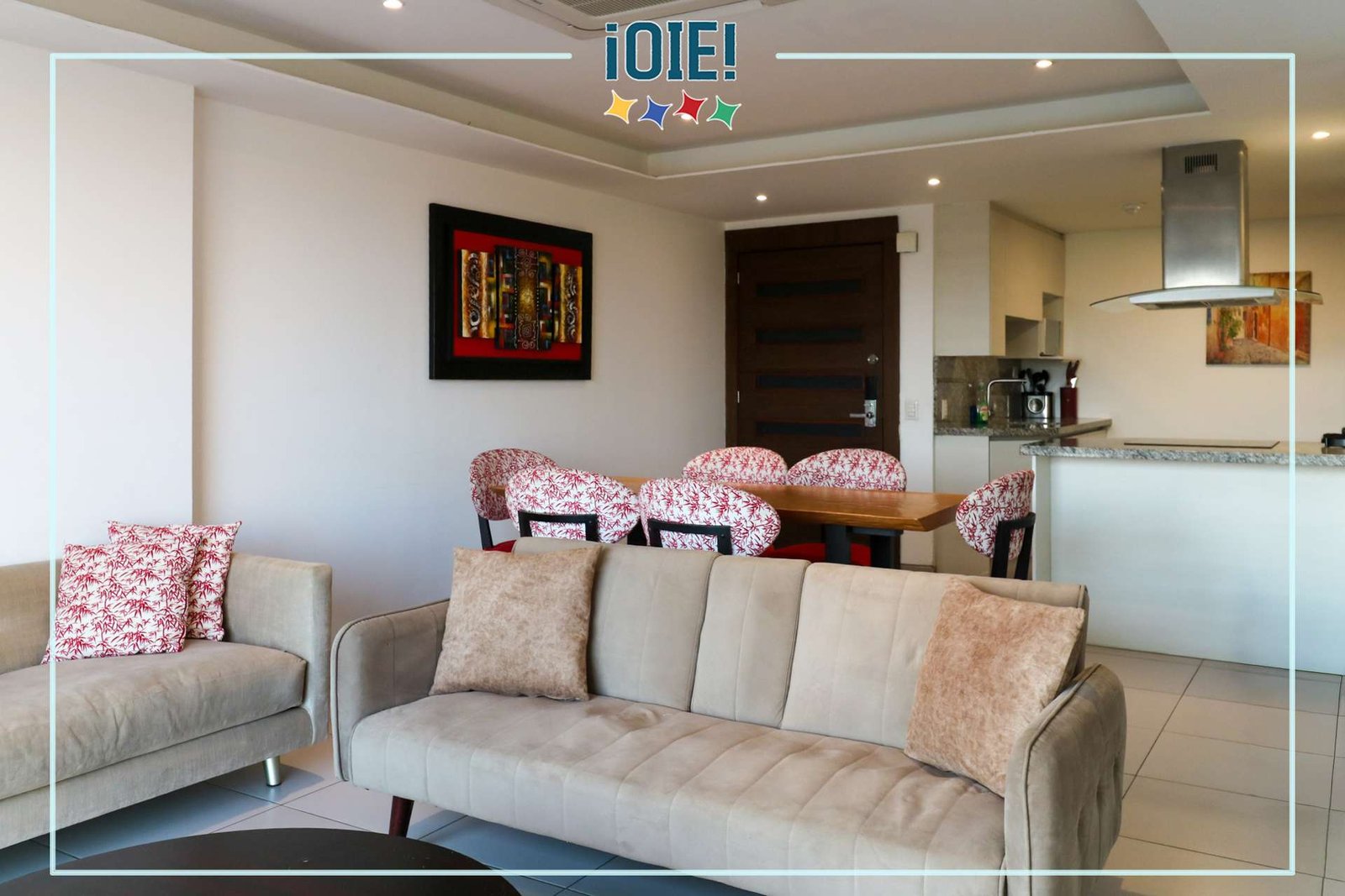 Departamento vista a la ciudad de 2 dormitorios en el edificio Poseidón, Manta