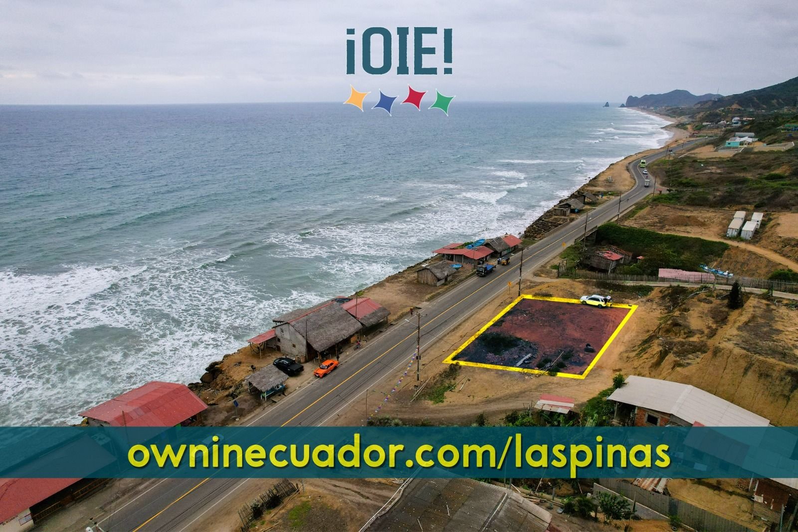 Terreno en Venta de Oportunidad frente al mar en Manta 